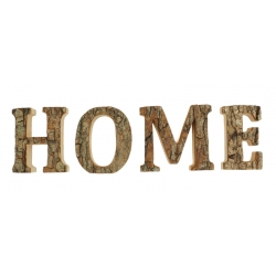  Napis z naturalną korą - HOME