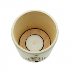  Lampion z drewna brzozowego lub olchowego - motyw choinka
