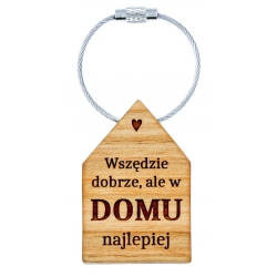  Brelok domek - Wszędzie dobrze, ale w domu najlepiej