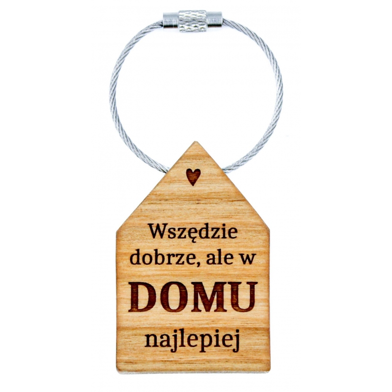 Brelok domek - Wszędzie dobrze, ale w domu najlepiej